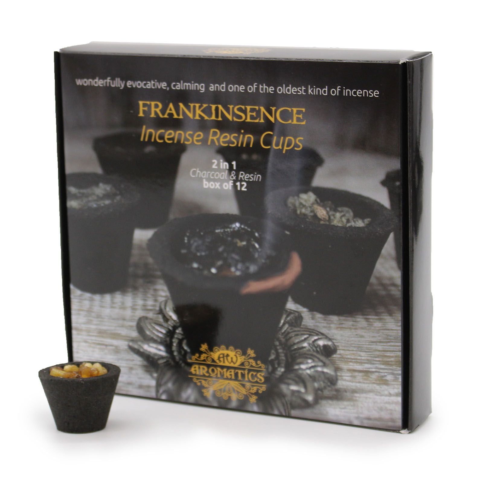 Coffret de 12 Coupes d’Encens en Résine – Oliban / Frankinsence