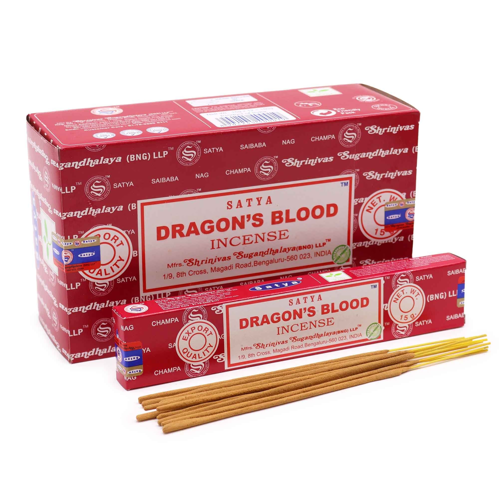 Encens Satya bâtonnets 15g – Sang de Dragon (Dragon Blood)
