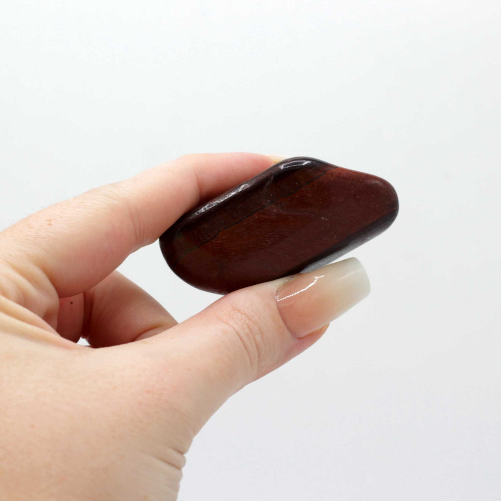 Sachet de 6 pierres africaines – Œil de tigre rouge – Taille 8 (30 mm env.)