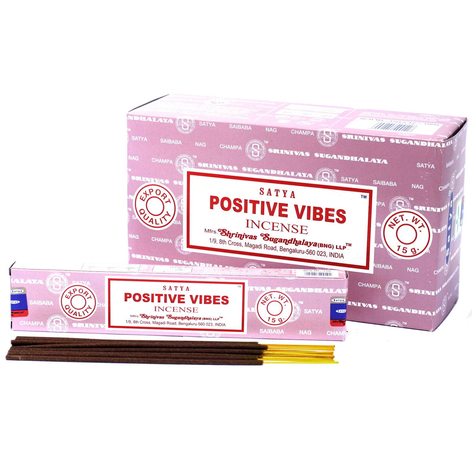 Bâtonnets d’Encens Satya – Positive Vibes – 15g