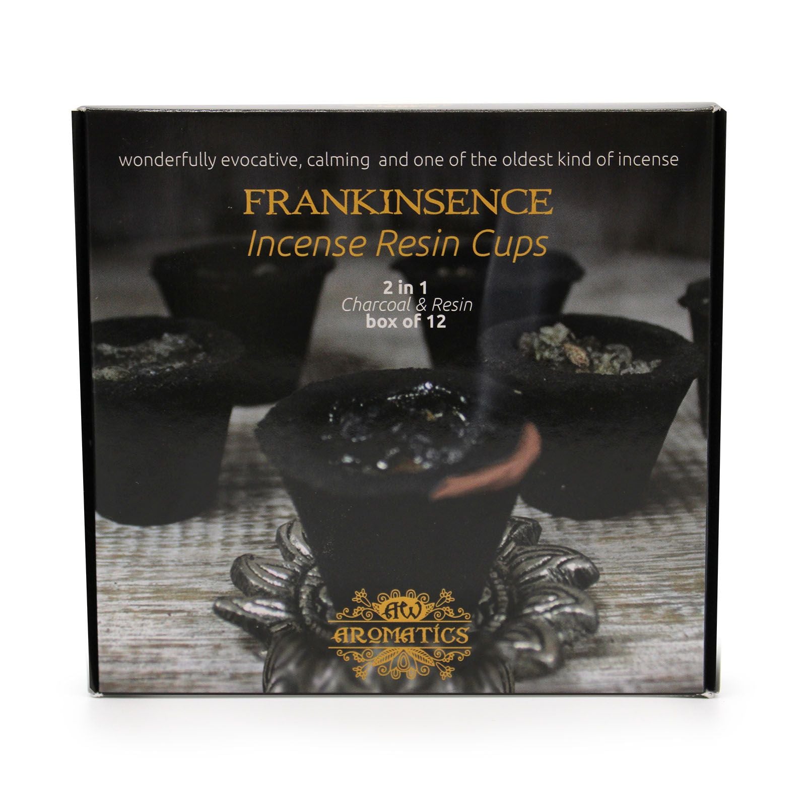 Coffret de 12 Coupes d’Encens en Résine – Oliban / Frankinsence